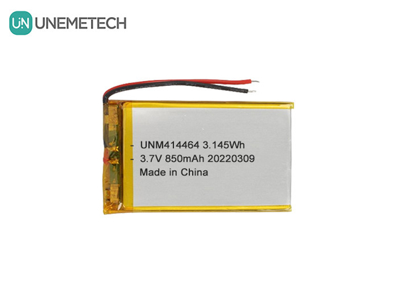 3.7V 850mAh Batteria LiPo ricaricabile 414464 Batteria a sacchetto per lampada da tavolo