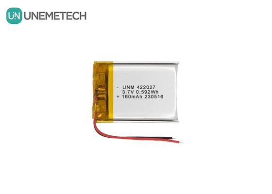 Batteria LiPo ricaricabile ad alta densità 3.7V 160mAh 422027 per auricolare Bluetooth