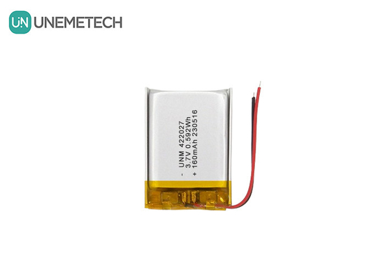 Batteria LiPo ricaricabile ad alta densità 3.7V 160mAh 422027 per auricolare Bluetooth