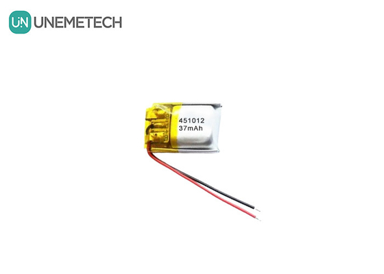 451012 3.7V 37mAh Ricaricabile Piccola batteria al litio polimerico per micro dispositivi