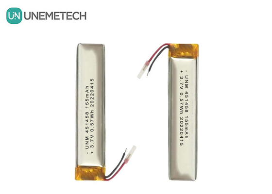 Lipo 3.7V 155mAh Batteria ricaricabile in polimero 451458 Per cuffie wireless