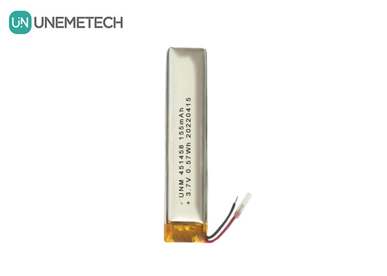 Lipo 3.7V 155mAh Batteria ricaricabile in polimero 451458 Per cuffie wireless