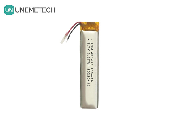 Lipo 3.7V 155mAh Batteria ricaricabile in polimero 451458 Per cuffie wireless