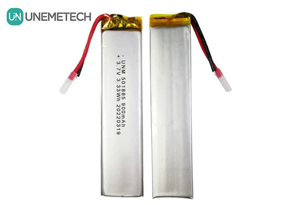 3.7V 900mAh Batteria Lipo Batteria polimerizzata al litio rettangolare 501885 Per Cemera in miniatura