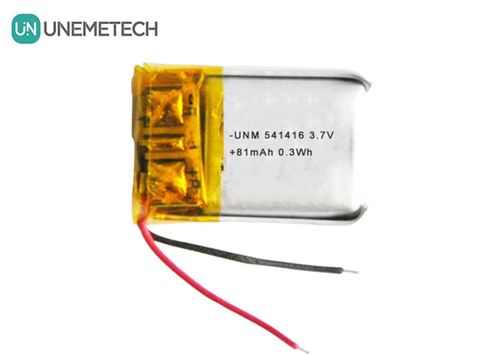 3.7V Lipo batterie ricaricabili 541416 81mAh Piccola batteria LiPo per cuffie Bluetooth
