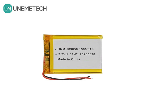 3.7V 1300mAh Batteria polimerica standard agli ioni di litio 583850 per prodotti elettronici