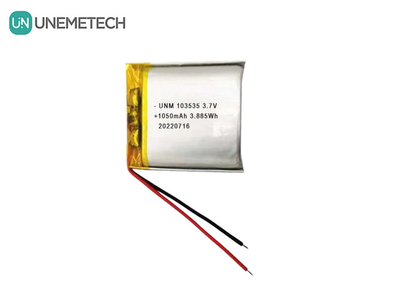 3.7V 1050mAh Disegno compatto personalizzato Batteria Lipo 103535 Per proiettori in miniatura