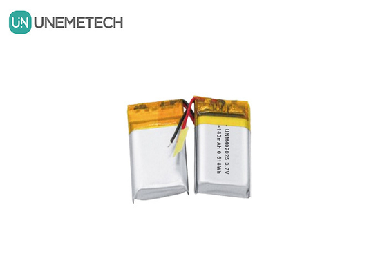 3.7V 140mAh 402025 Batteria ricaricabile Batteria Lipo per massaggiatori compatti