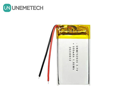 3.7V 500mAh 752035 Advanced Lithium Polymer Battery per telecomandi