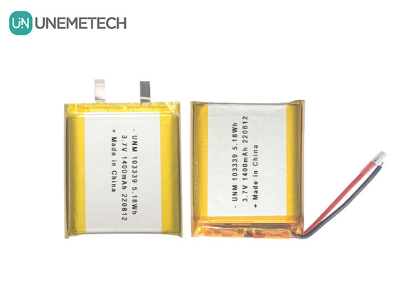 3.7V 1400mAh Batteria polimerica agli ioni di litio ad alte prestazioni 103339 Per automobili giocattolo