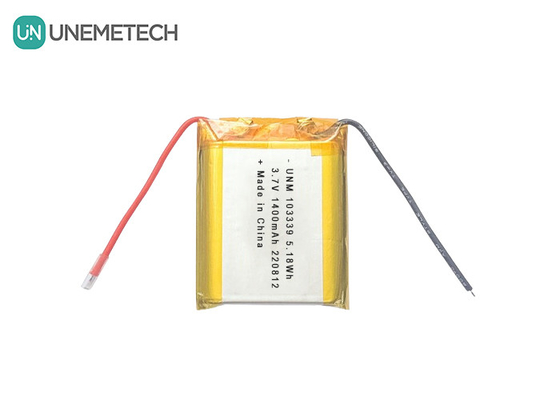 3.7V 1400mAh Batteria polimerica agli ioni di litio ad alte prestazioni 103339 Per automobili giocattolo