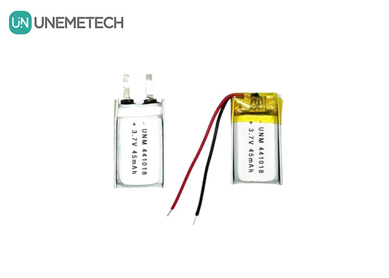 3.7V 45mAh Piccola batteria polimerica al litio a basso peso 441018 per occhiali intelligenti