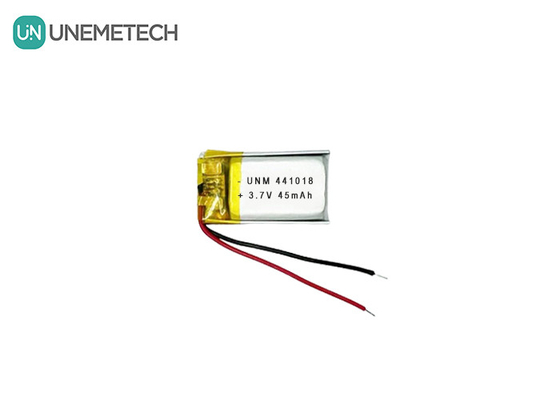 3.7V 45mAh Piccola batteria polimerica al litio a basso peso 441018 per occhiali intelligenti