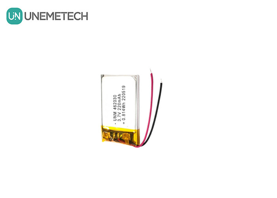 3.7V 220mAh 462030 Certificato Batteria polimerica al litio ricaricabile per luci a LED