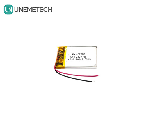 3.7V 220mAh 462030 Certificato Batteria polimerica al litio ricaricabile per luci a LED