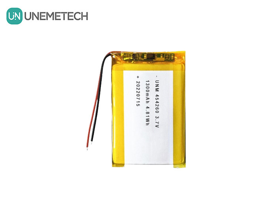 Batteria a ioni di litio polimerizzata 3.7V 1300mAh 454260 per sistemi Soalr