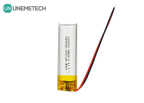 3.7V 185mAh 481240 Batteria agli ioni di litio e polimeri di litio per DVR per auto