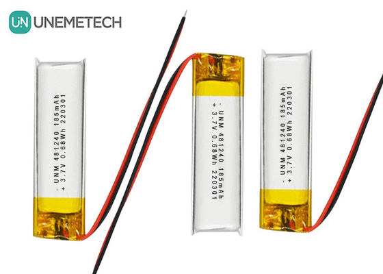 3.7V 185mAh 481240 Batteria agli ioni di litio e polimeri di litio per DVR per auto