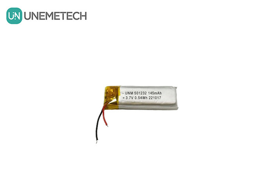 3.7V 145mAh 501232 Batteria al litio polimerico di design compatto per macchine a bolla