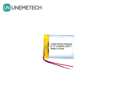 3.7V 650mAh batteria ricaricabile in litio-ione polimerico 852530 per cuffie