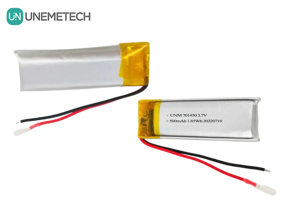 3.7V 500mAh 701450 Batteria ricaricabile in polimero di litio per sensori di temperatura