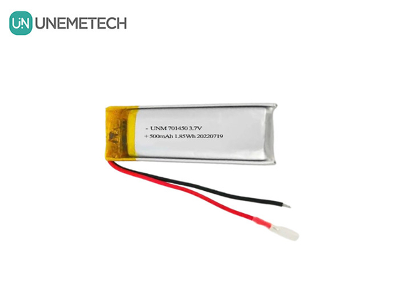 3.7V 500mAh 701450 Batteria ricaricabile in polimero di litio per sensori di temperatura