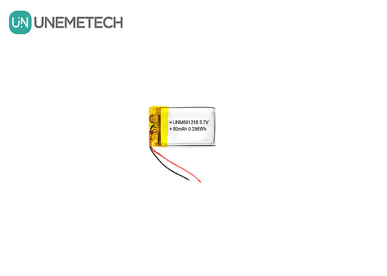 601218 3,7V 80mAh Ricaricabile Piccola Batteria al Litio Poliemero Per Occhiali Intelligenti