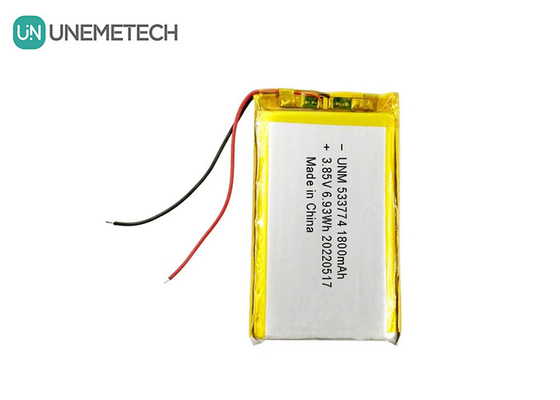 Batteria LiPo ad alta tensione 3.85V 1800mAh 533774 Batteria ricaricabile per piccoli robot