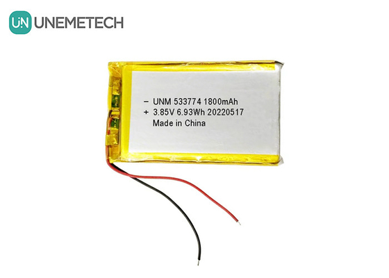 Batteria LiPo ad alta tensione 3.85V 1800mAh 533774 Batteria ricaricabile per piccoli robot