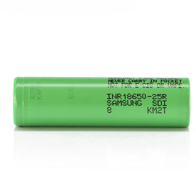 Samsung 25R 18650 2500mAh 20A Batteria 3.6V Cellula cilindrica agli ioni di litio INR18650-25R