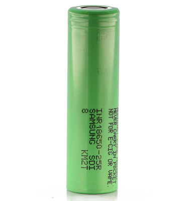 Samsung 25R 18650 2500mAh 20A Batteria 3.6V Cellula cilindrica agli ioni di litio INR18650-25R