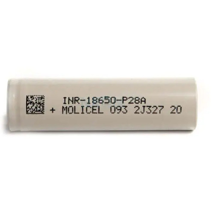 Molicel INR-18650-P28A 18650 Batteria 3.6V 2800mAh con corrente di scarica continua massima di 35A
