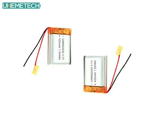 3.7V 420mAh 802030 Batteria al litio polimerica ricaricabile per dispositivi elettronici