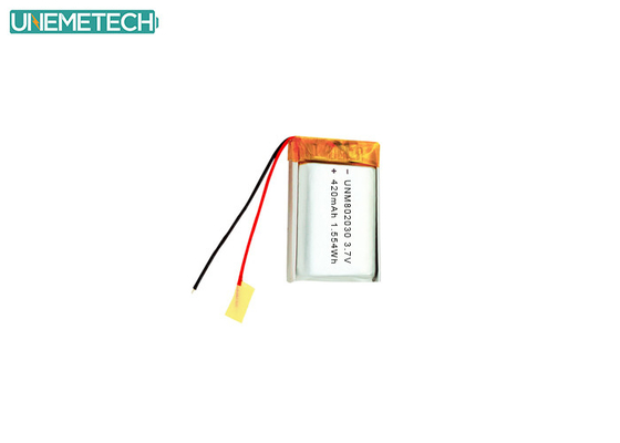 3.7V 420mAh 802030 Batteria al litio polimerica ricaricabile per dispositivi elettronici
