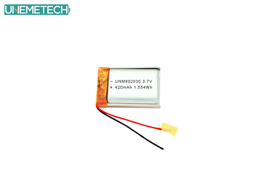 3.7V 420mAh 802030 Batteria al litio polimerica ricaricabile per dispositivi elettronici