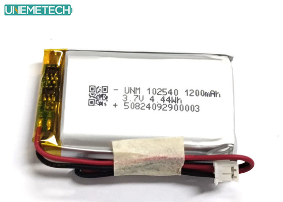 1200mAh 2C batteria al litio polimerico a ricarica rapida 3.7V 102540 Per prodotti medici