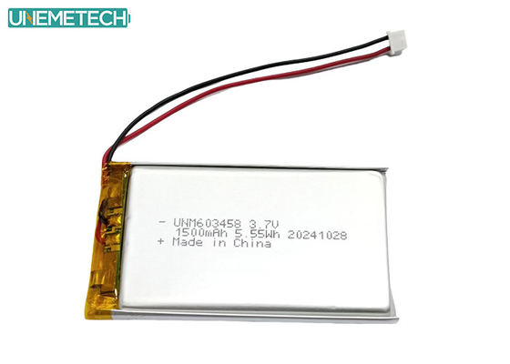 Batteria ricaricabile al litio polimerico 603458 3.7V 1500mAh Batteria Lipo per stampante