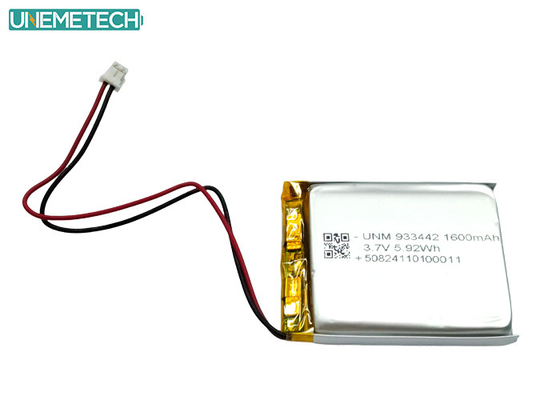 Batteria Li-Polimero personalizzata 3.7V 1600mAh 933442 Batteria Litio-Polimero Per Prodotti Medici