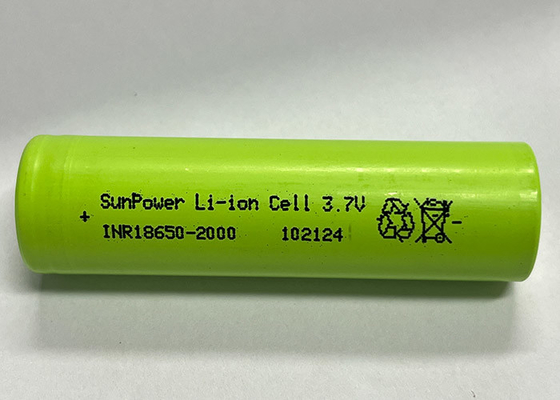 SunPower 18650 2000mAh 20A Batteria ricaricabile agli ioni di litio Cella 3.7V Batterie agli ioni di litio per utensili elettrici