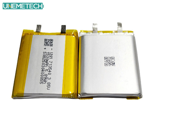 3.85V Batteria polimerica al litio ad alta tensione 1530mAh 713540 Per dispositivi medici