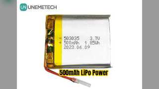 Batteria LiPo da 500 mAh Alimentazione elettronica portatile da 3,7 V